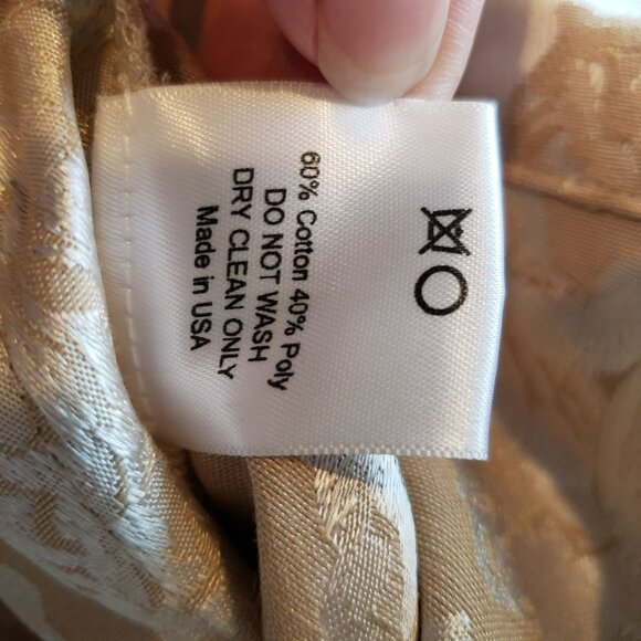 House of AAMA Mens Cherub Ogun Military Pants Tan Creme Jacquard Floral Print - Picture 7 of 15